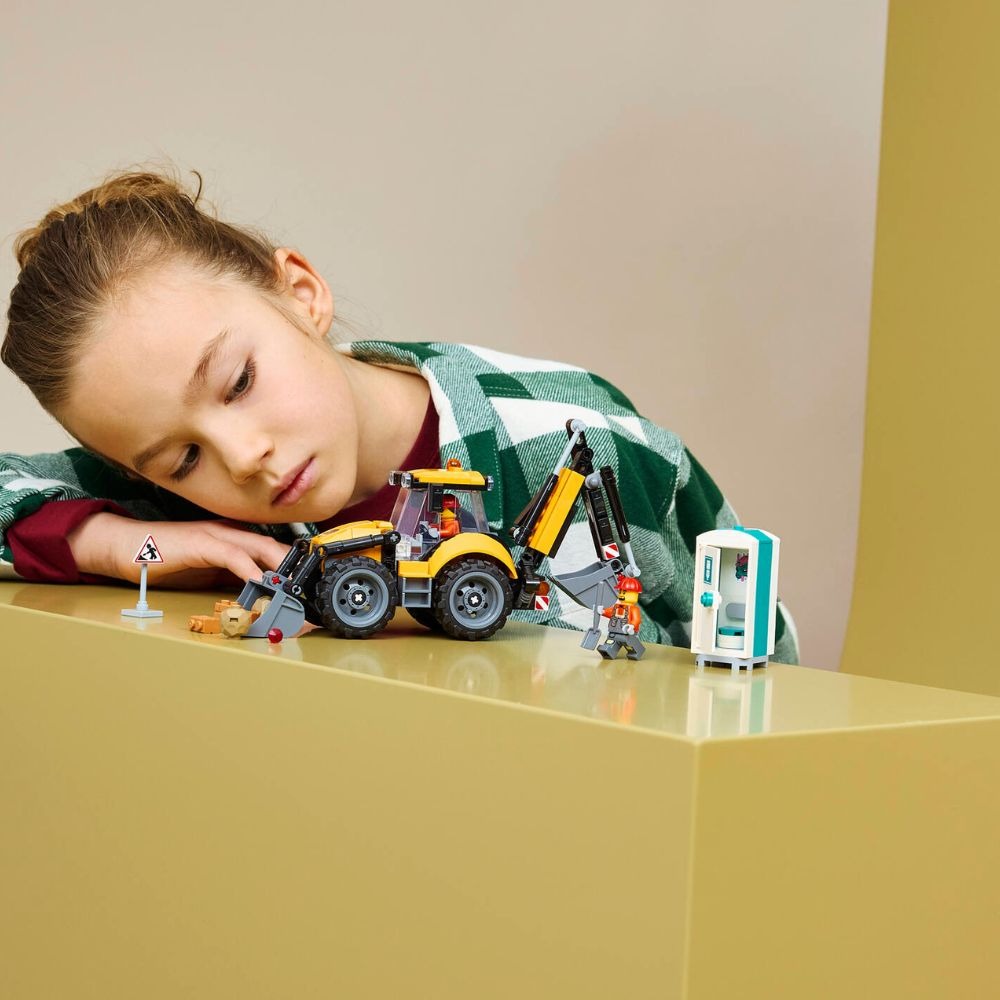 [ 必買站 ] LEGO 60480 黃色反鏟裝載機-細節圖7