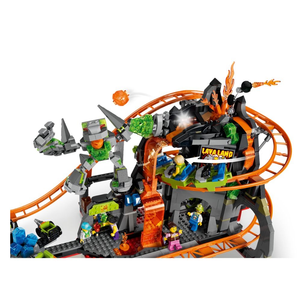 [ 必買站 ] LEGO 60501 熔岩國度雲霄飛車樂園-細節圖2