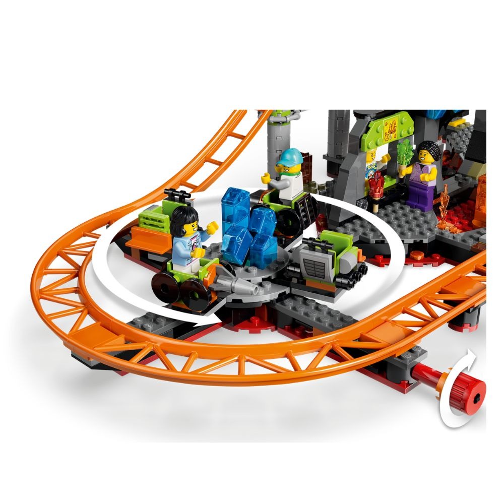 [ 必買站 ] LEGO 60501 熔岩國度雲霄飛車樂園-細節圖4