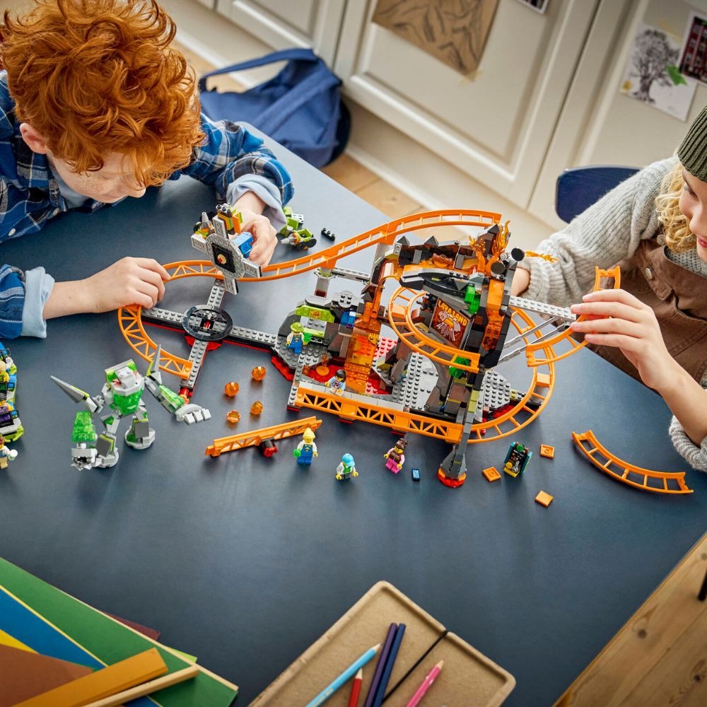 [ 必買站 ] LEGO 60501 熔岩國度雲霄飛車樂園-細節圖6