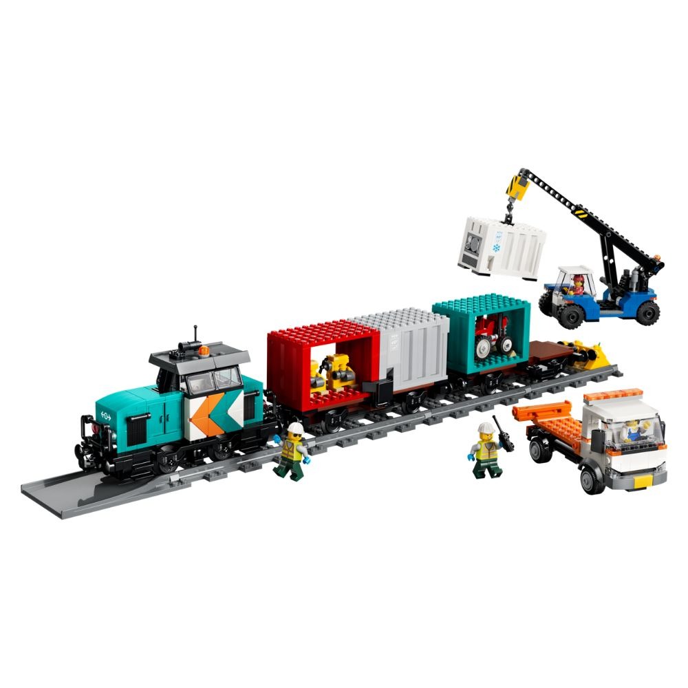 [ 必買站 ] LEGO 60509 港口貨物列車和起重機與卡車-細節圖2