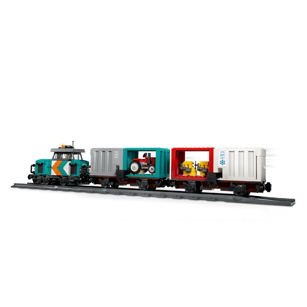 [ 必買站 ] LEGO 60509 港口貨物列車和起重機與卡車-細節圖3