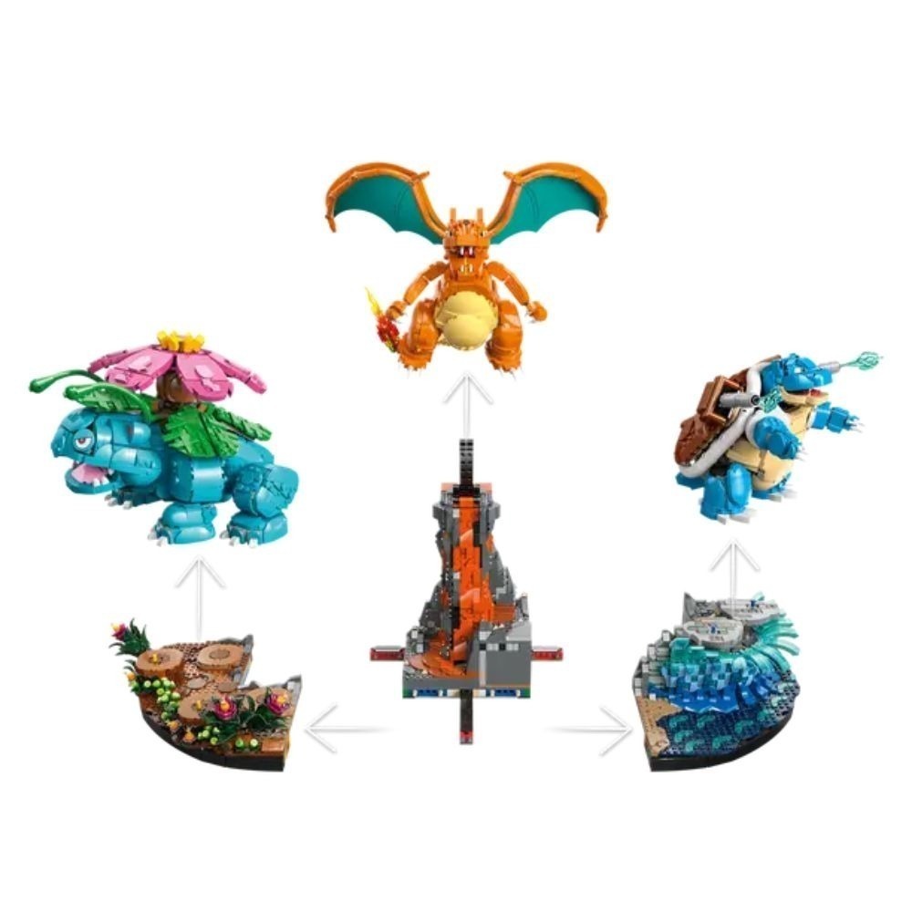 [ 必買站 ] LEGO 72153 御三家 Venusaur, Charizard and Blastoise-細節圖6