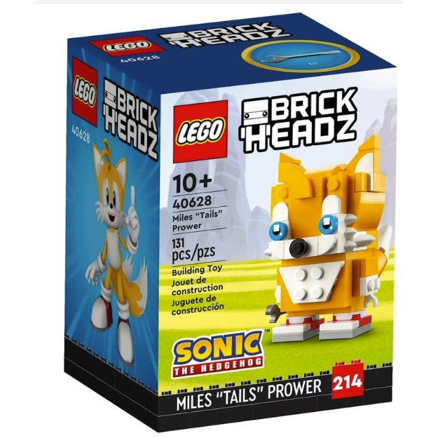 LEGO 樂高 40627 大頭系列 音速小子 索尼克 Sonic the Hedgehog 40628 Tails-規格圖3