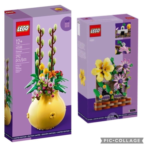 樂高 Lego 40683 畫架擺飾+ 40588 花瓶 兩款合售