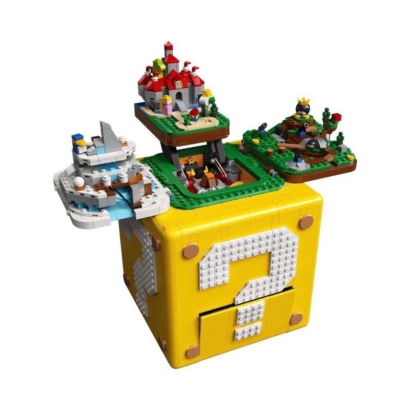 二手近全新 LEGO 樂高 71395 Super Mario系列 超級瑪利歐 64？磚塊 問號磚 方塊磚-細節圖2