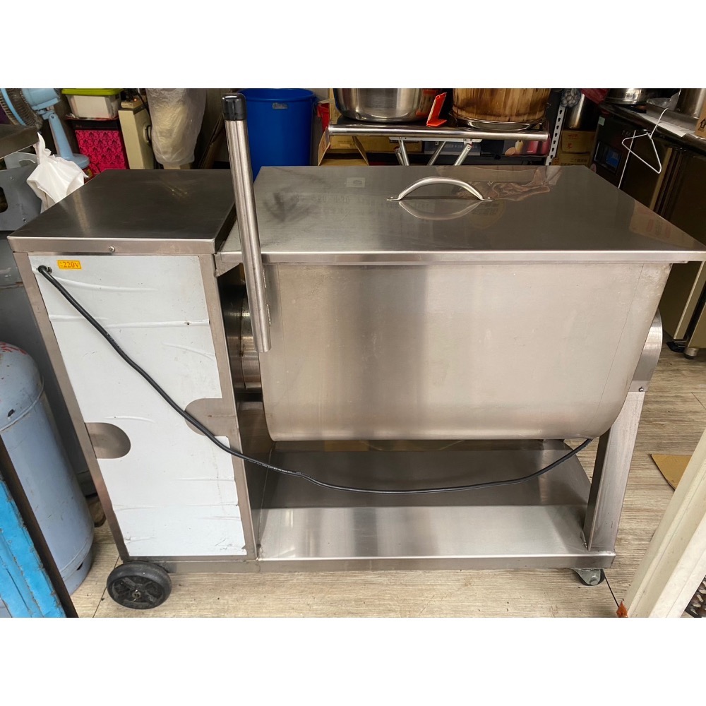 攪拌機60公斤/專業食物混和機/落地型混和攪拌機/白鐵-細節圖2