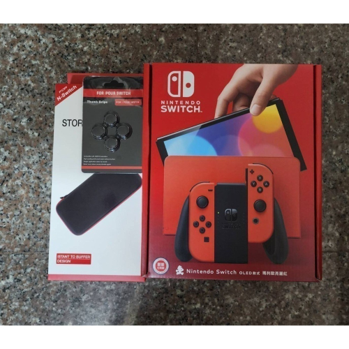 Switch oled 瑪利歐亮麗紅(現貨公司貨)-下單訊息告知(LINE:pixarliu5566)