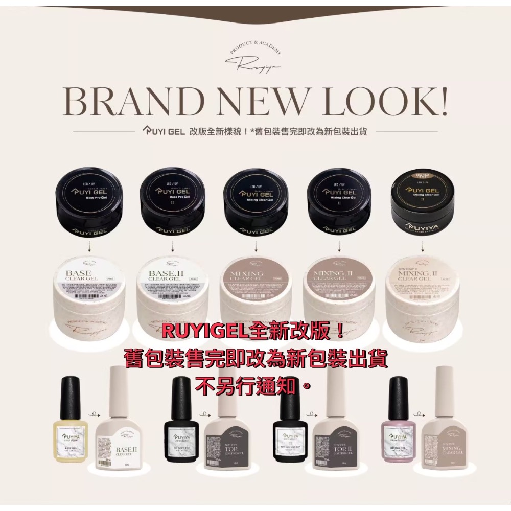 (現貨當天寄）RUYIYA 全系列基礎膠/璐意雅/璐意雅副牌middle免清建構/延甲/二代加強/建構/ruyi罐裝底膠-細節圖3