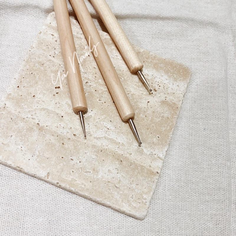 （現貨）點珠筆/黏鑽/彩繪/木筆桿點珠筆/彩繪圓點-細節圖2