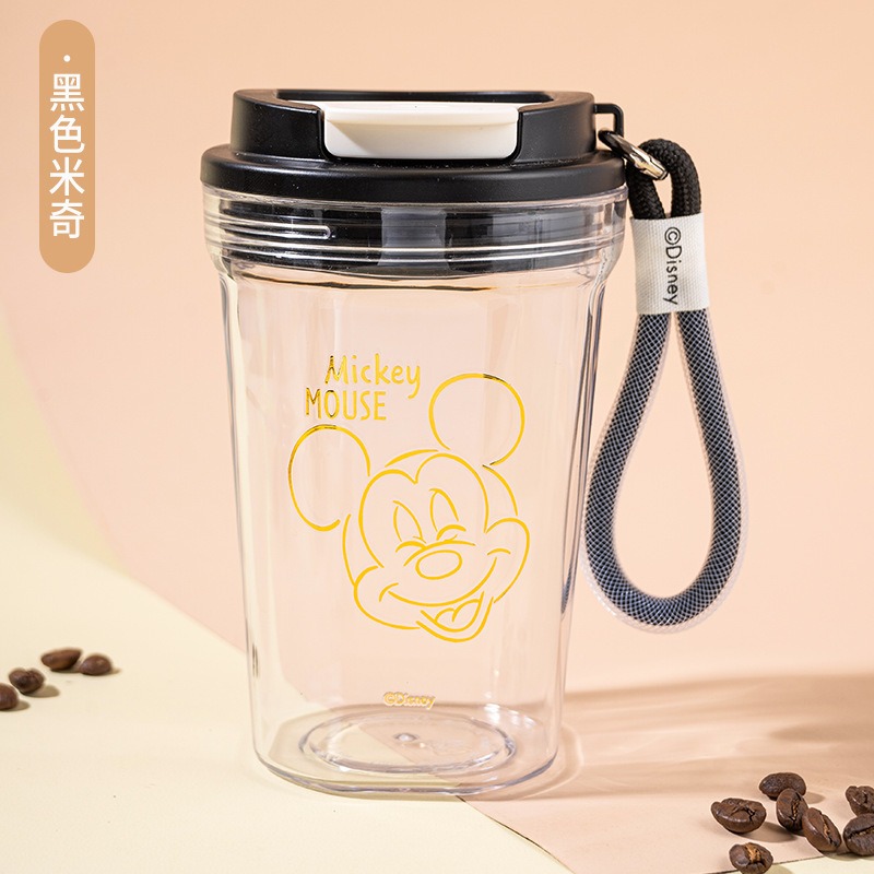 正版迪士尼 熊抱哥 米奇 唐老鴨 杯子 水杯 手提杯 咖啡杯 兒童水杯 掛繩杯 飲料杯-細節圖3