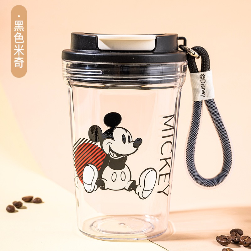 正版迪士尼 熊抱哥 米奇 唐老鴨 杯子 水杯 手提杯 咖啡杯 兒童水杯 掛繩杯 飲料杯-細節圖4
