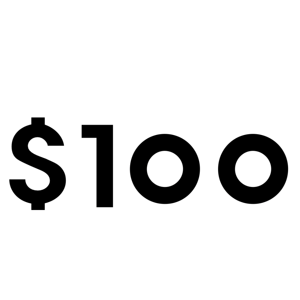 $100