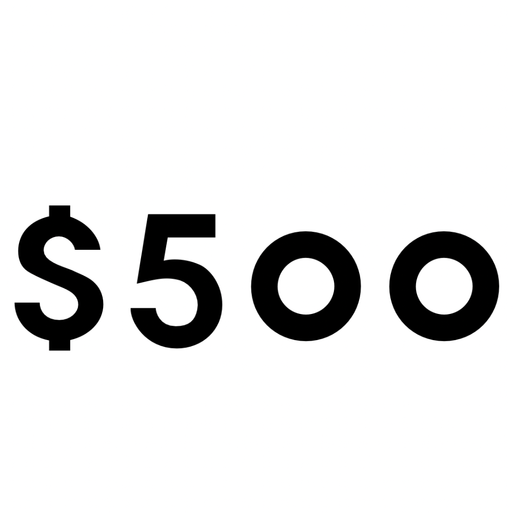 $500