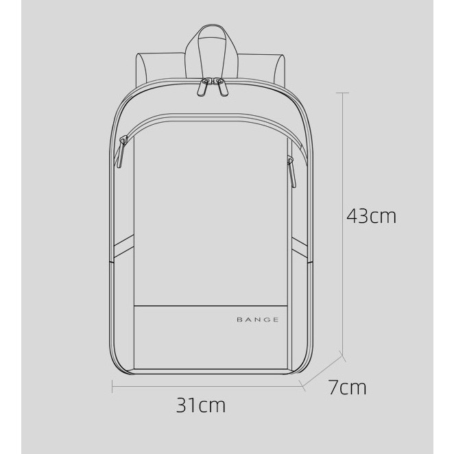 《LEO包舖》BANGE 多功能商務後背包（電腦包、通勤包）-細節圖7