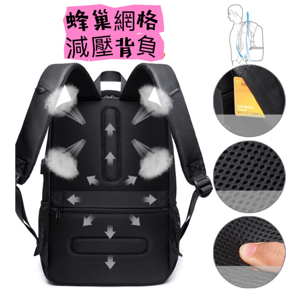 《LEO包舖》BANGE 都會休閒後背包（通勤包、電腦包）-細節圖4