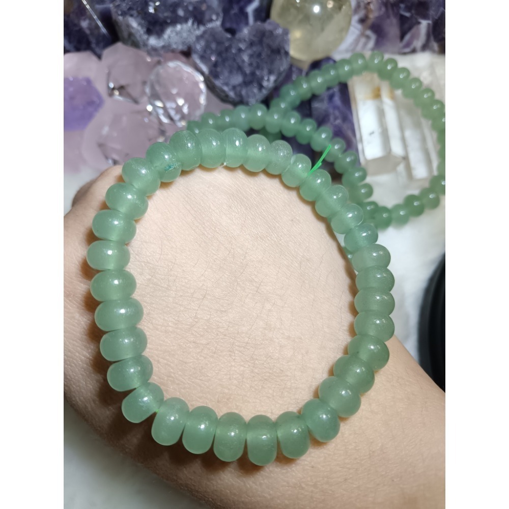 【甜姐兒】東陵玉水晶手鍊 水晶 手珠 手串 手鍊 DIY 設計款 材料珠 圓珠 天然水晶 水晶手鍊 水晶串珠 飾品 手環-細節圖2