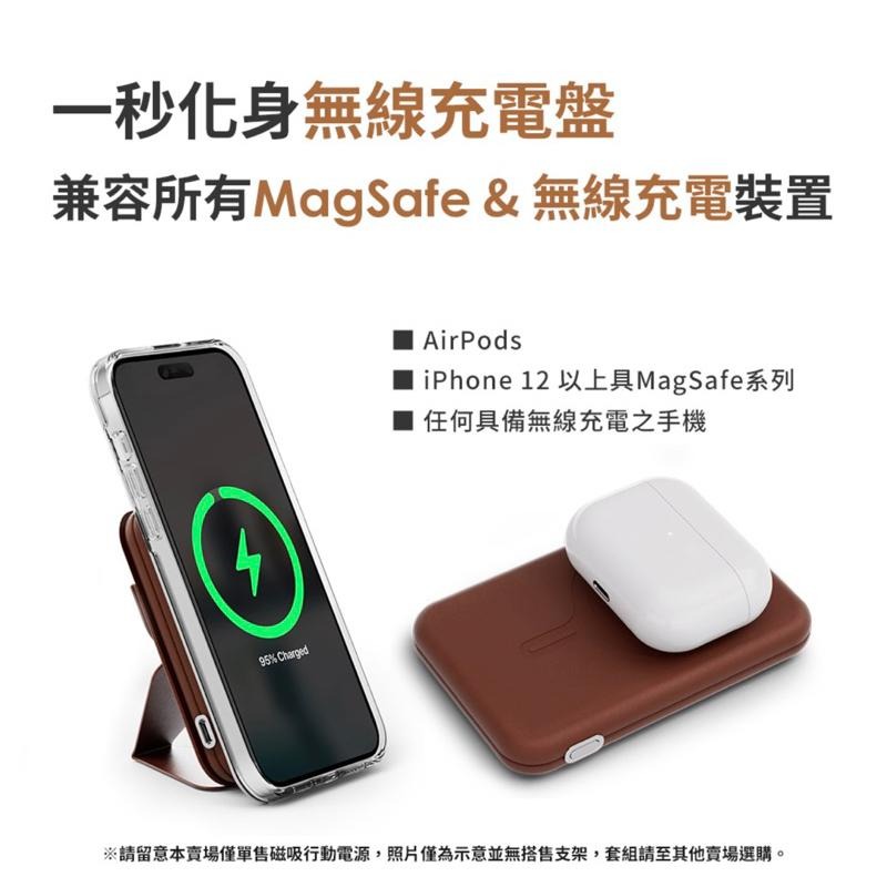 【台灣現貨】MOFT MagSafe 磁吸行動電源 行動電源 四色可選 充電寶 手機 行動電源 充電盤-細節圖3