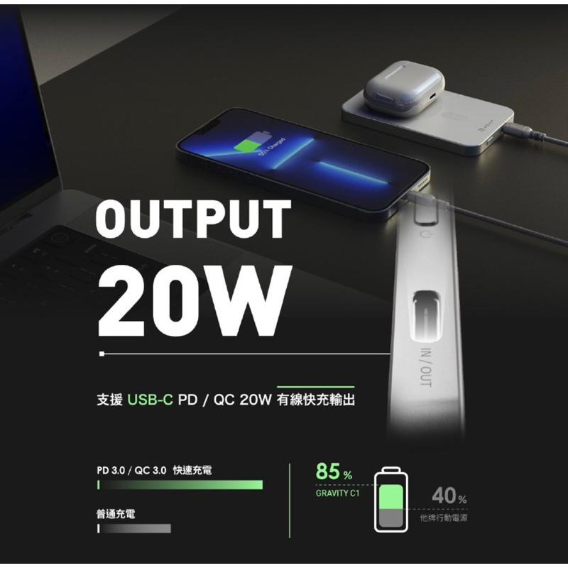 【公司現貨】亞果元素 GRAVITY C1 MagSafe 磁吸 無線 快充 磁吸行動電源 手機 行動電源 充電盤-細節圖5