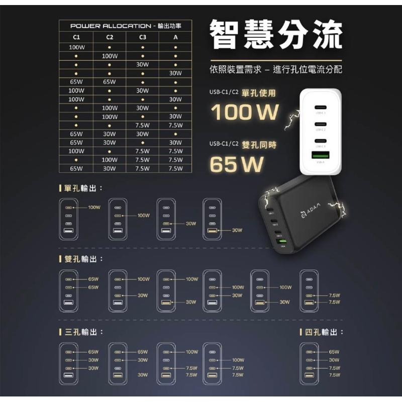 【公司現貨】亞果元素 OMNIA Pro 130 130W ADAM 4孔旅行萬用快速電源供應器 充電器 氮化鎵-細節圖5