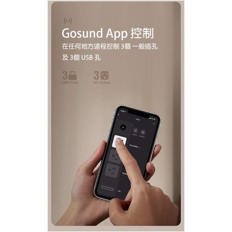 【台灣出貨】Gosund WP9 智能分控延長線 遠程控制 語音控制 WIFI連接 定時排程 倒數計時 Google助理-細節圖8