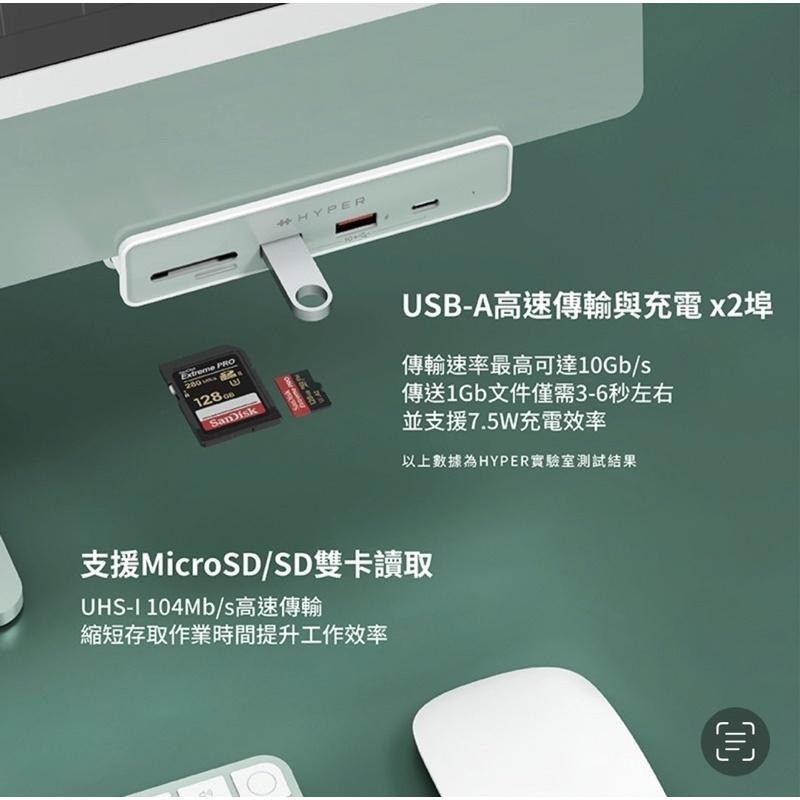 【公司現貨】HyperDrive 6-in-1 USB-C Hub 多功能集線器 適用於 iMac M1 24＂-細節圖4