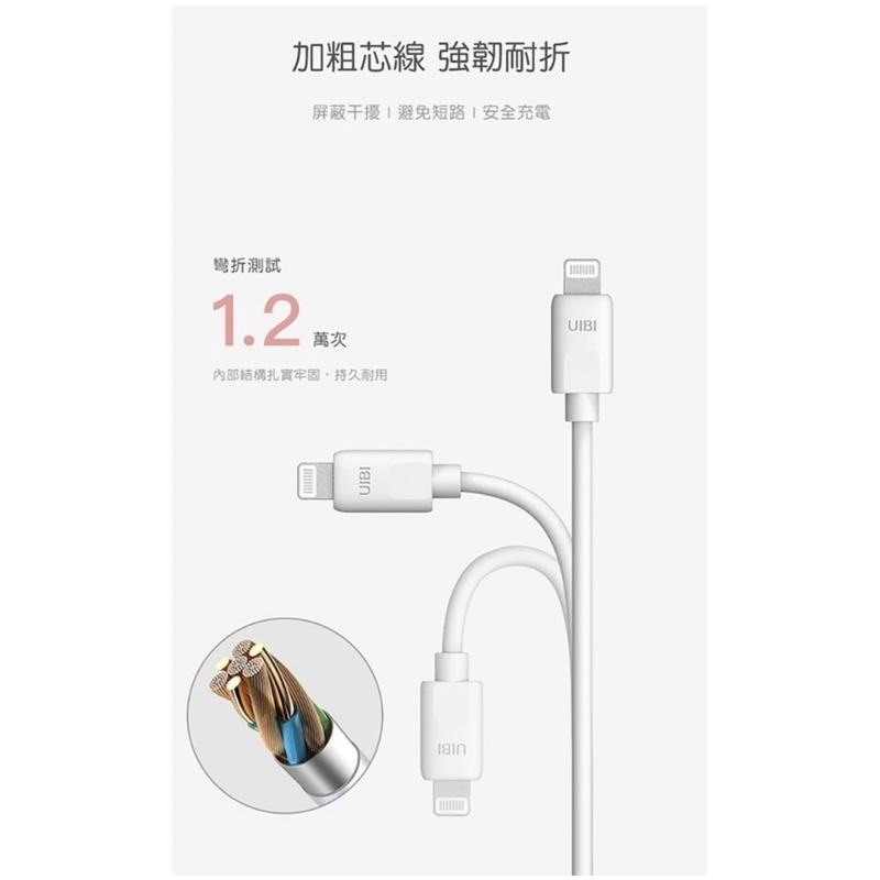 【公司現貨】UIBI 液態矽膠 蘋果快充數據線 1M USB-C to Lightning MFi 充電線 傳輸線-細節圖6