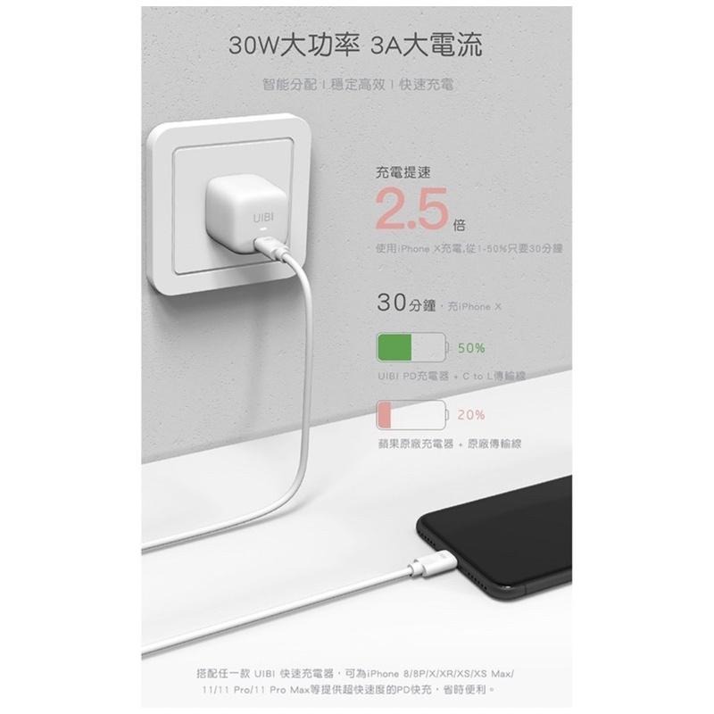 【公司現貨】UIBI 液態矽膠 蘋果快充數據線 1M USB-C to Lightning MFi 充電線 傳輸線-細節圖7