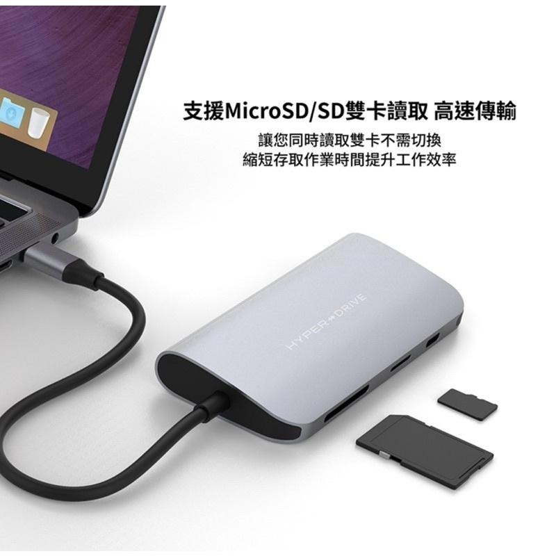 【現貨！公司貨！附發票】HyperDrive 9-in-1 USB-C Hub MacBook Pro/Air 集線器-細節圖7