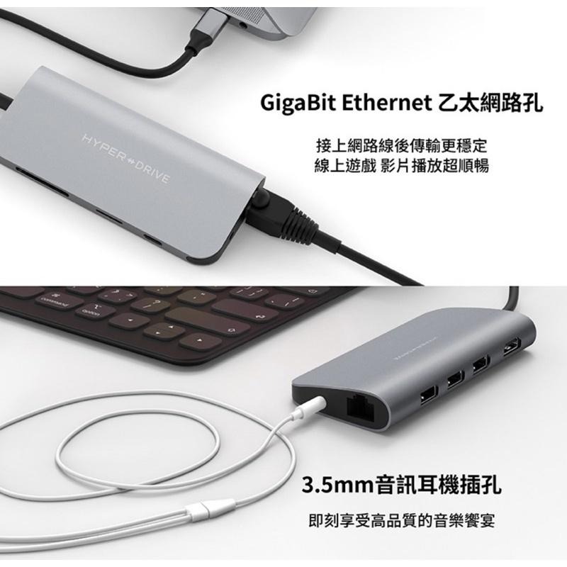 【現貨！公司貨！附發票】HyperDrive 9-in-1 USB-C Hub MacBook Pro/Air 集線器-細節圖8