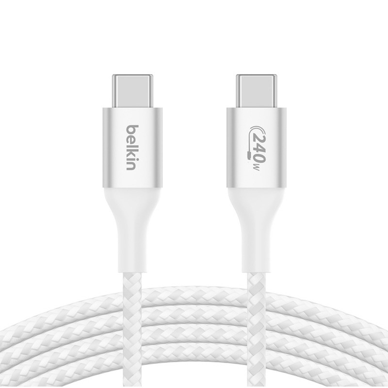 【公司現貨】美國 貝爾金 Belkin 原廠 240W USB-C 對 USB-C  編織充電傳輸線 Type-C-細節圖2