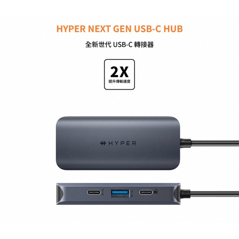 【公司現貨】HyperDrive 最新改版 Gen2 4-in-1 USB-C Hub 多功能集線器 新版4合1-細節圖6