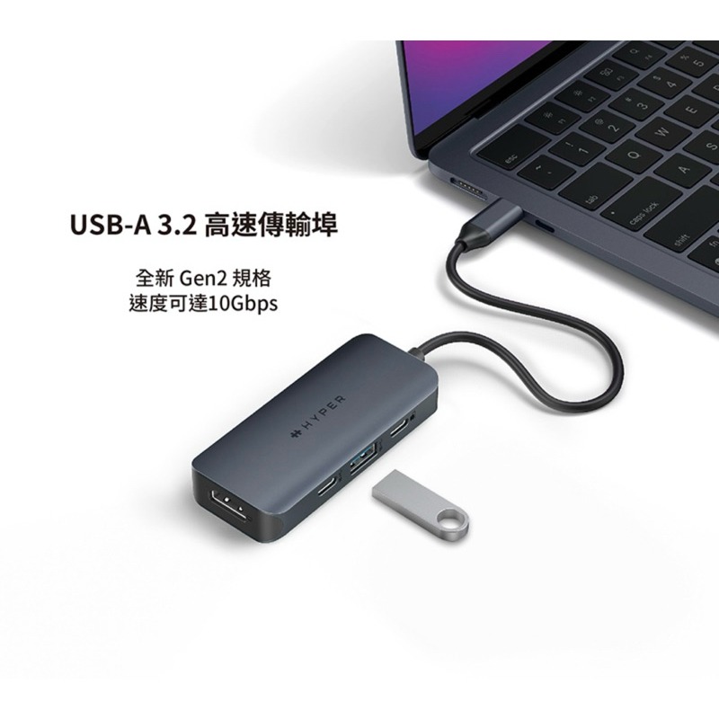 【公司現貨】HyperDrive 最新改版 Gen2 4-in-1 USB-C Hub 多功能集線器 新版4合1-細節圖9