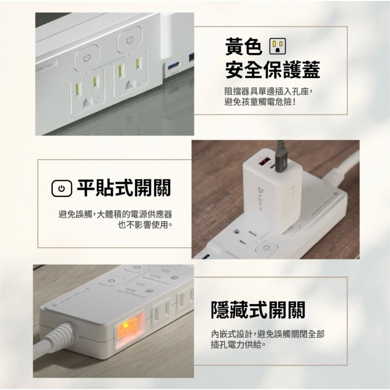 【公司現貨】亞果元素 ADAM OMNIA G65 GaN 65W 智慧快充延長線 延長線 充電器 氮化鎵-細節圖8