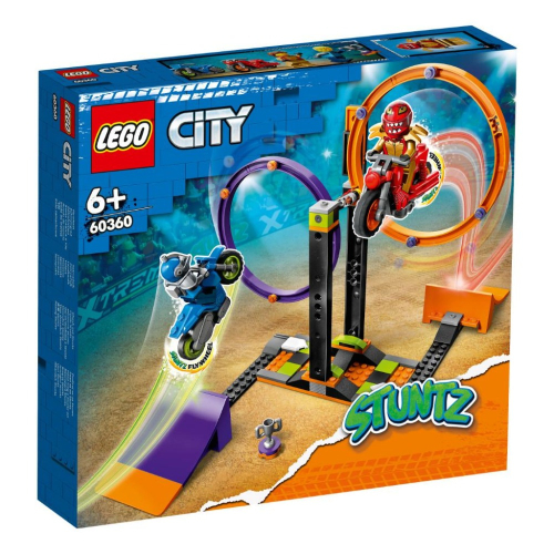 【心晴】樂高 LEGO 60360 City 城市 旋轉特技挑戰組 Stunt 盒況隨機 全新未拆 盒組