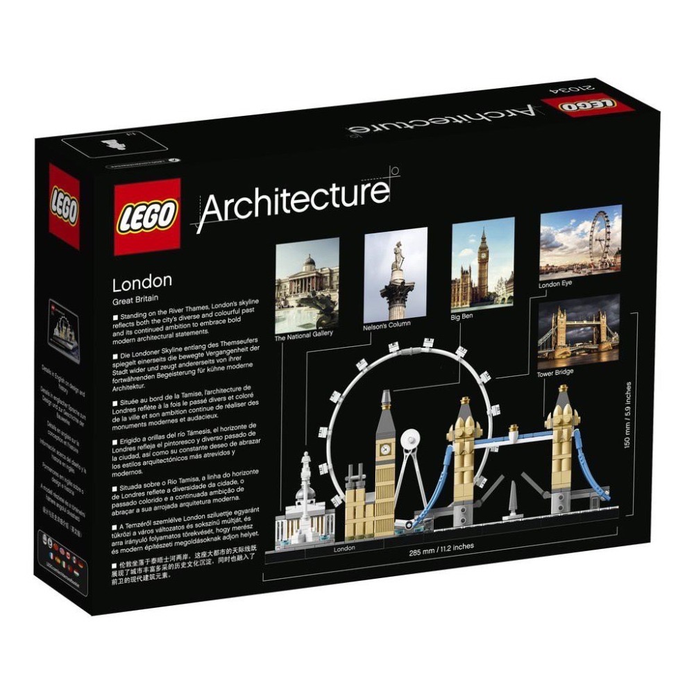 【心晴】 樂高 LEGO 21034 全新未拆 盒況隨機  Architecture 建築 倫敦 盒組-細節圖2