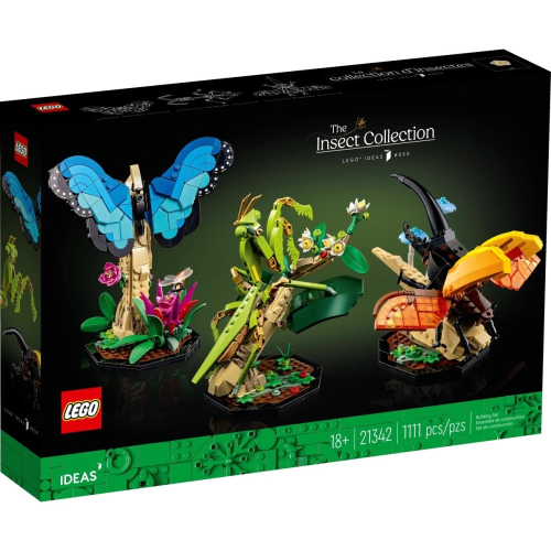 限時優惠售完即止 樂高 LEGO 21342 昆蟲集錦 蝴蝶 螳螂 IDEAS #50 盒況隨機 全新未拆 盒組