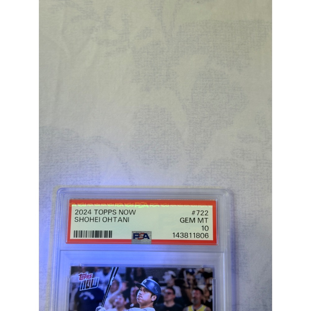 Topps Now#722 MLB 2024球員卡 大谷翔平 成為 MLB 歷史上第一位 50/50球員PSA10鑒定卡-細節圖3