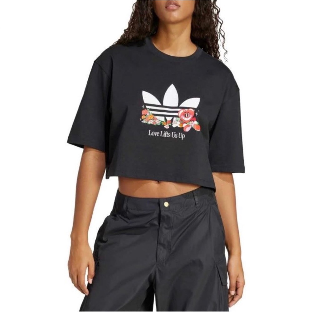 全新 Adidas 三葉草女大短t-260301-細節圖3