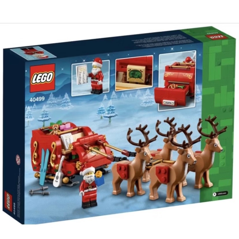 ￼［小一］LEGO 樂高 40499 聖誕節 聖誕老公公雪橇-細節圖2