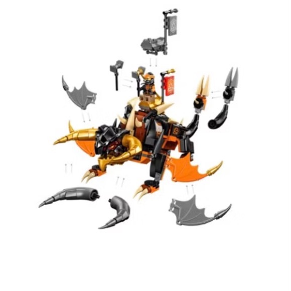 ￼[小一］LEGO 樂高 70782 NINJAGO忍者 系列 阿鋼的土龍-進化版-細節圖5