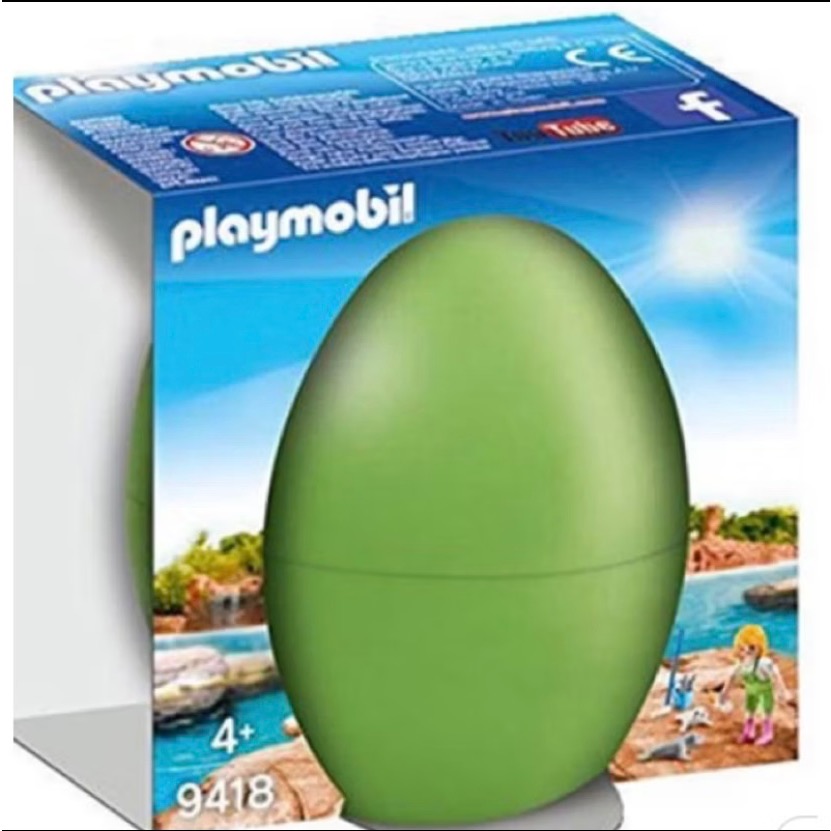 ￼［小一］Playmobil 摩比人 9418 動物管理員與海洋動物 海豹 彩蛋 全新 正版 PM09418-細節圖2