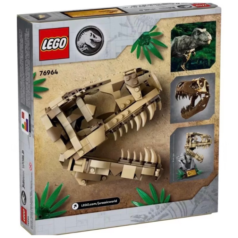 ￼［小一］LEGO 76964 恐龍化石：霸王龍頭骨 樂高® Jurassic World系列-細節圖4
