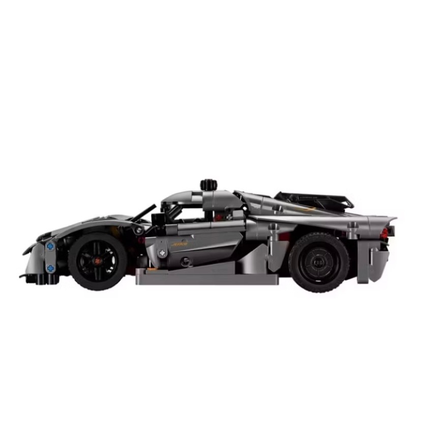 ￼[小一］LEGO 42173 柯尼賽克 Jesko Absolut 灰色超級跑車Technic 科技系列-細節圖4
