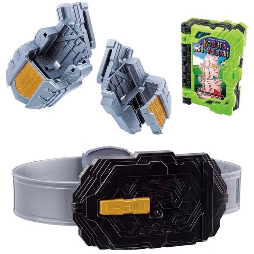 ￼［小一］特定 全新 萬代 假面騎士 聖刃 納刀腰帶 DX 納刀腰帶 三隻小豬 小豬三兄弟 奇跡騎士之書 正版 現貨-細節圖5