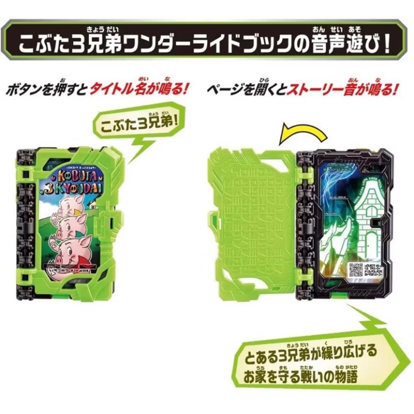 ￼［小一］特定 全新 萬代 假面騎士 聖刃 納刀腰帶 DX 納刀腰帶 三隻小豬 小豬三兄弟 奇跡騎士之書 正版 現貨-細節圖6