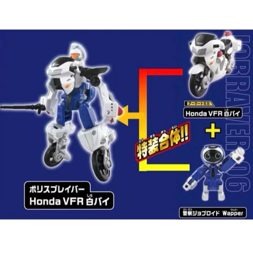 ￼［小一］特裝作業勇者 JOBRAVER 警察勇者 摩托車特裝 本田 VFR 警用摩托車 JB06-細節圖6