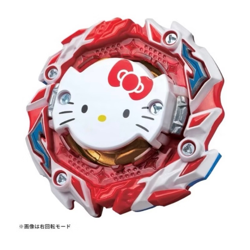 ￼［小一］戰鬥陀螺 BEYBLADE BBG-40 Hello Kitty 聯名限定陀螺 正版 現貨-細節圖2