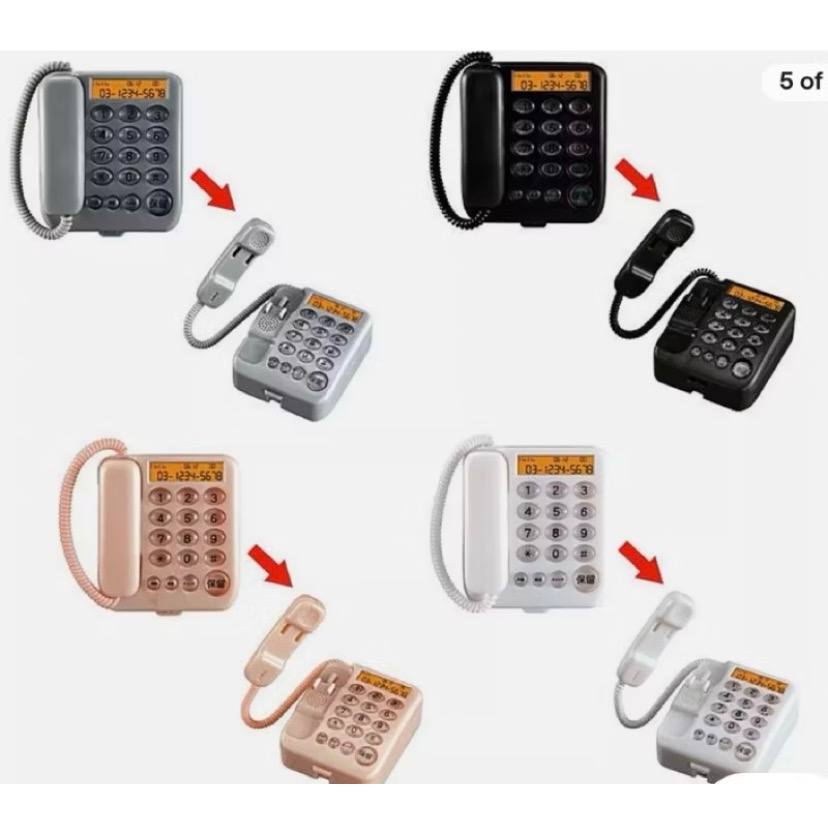￼［小一］萬代 電話保留音迷你模型 轉蛋 扭蛋 黑色 灰色 白色 香檳橘色 保留音 音樂 迷你電話 正版 現貨-細節圖2