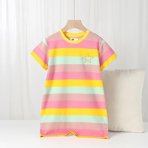 星星條紋連身裙-細節圖2